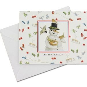Hallmark Snowman An Invitation 3 Packs-NEW!